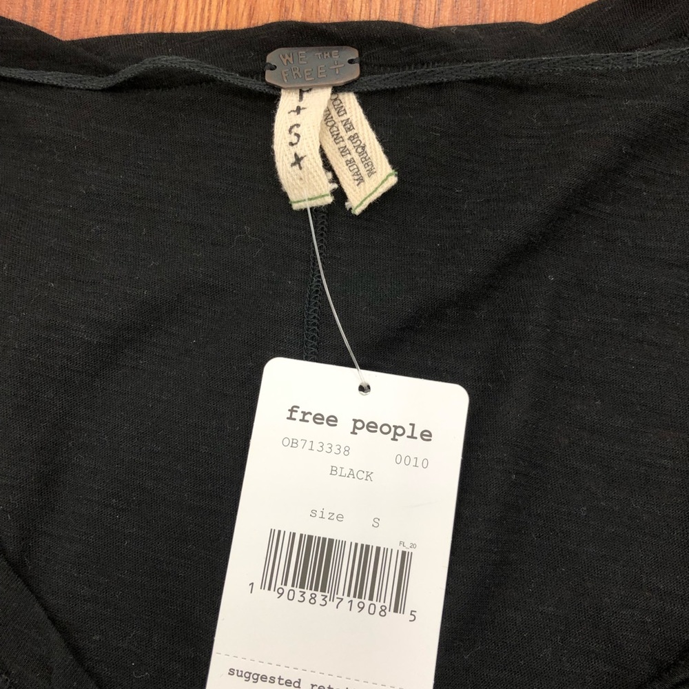 Free People black tee NWT